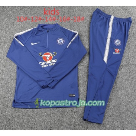 Chelsea Barn Tränings Sweatshirtställ Blå II 2018/19